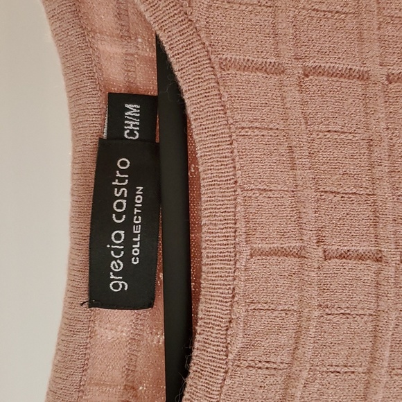 Dusty Pink Sweater Dress - Picture 3 of 4